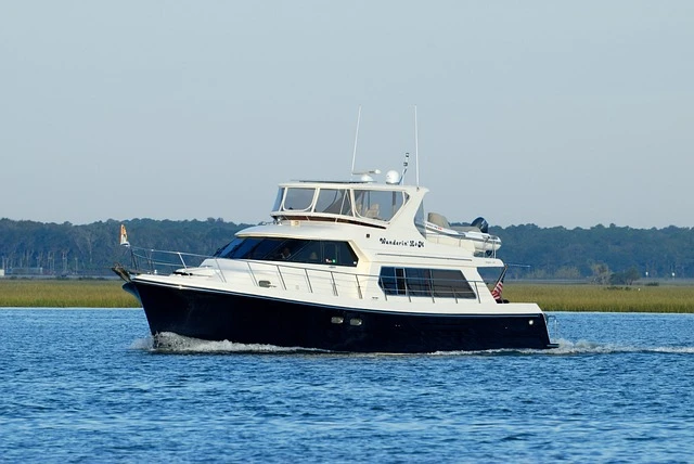 Used yachts at sea