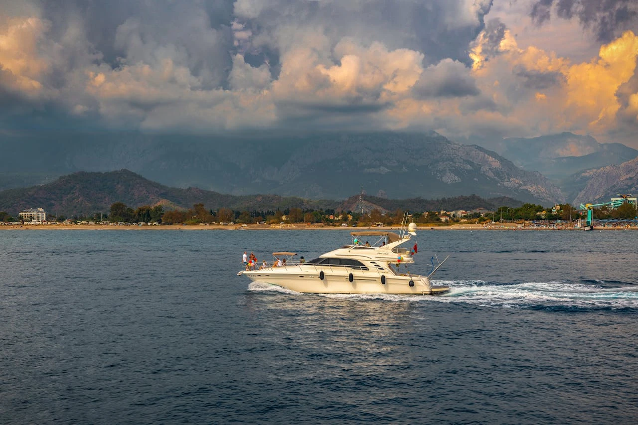 Yachts sail the seas