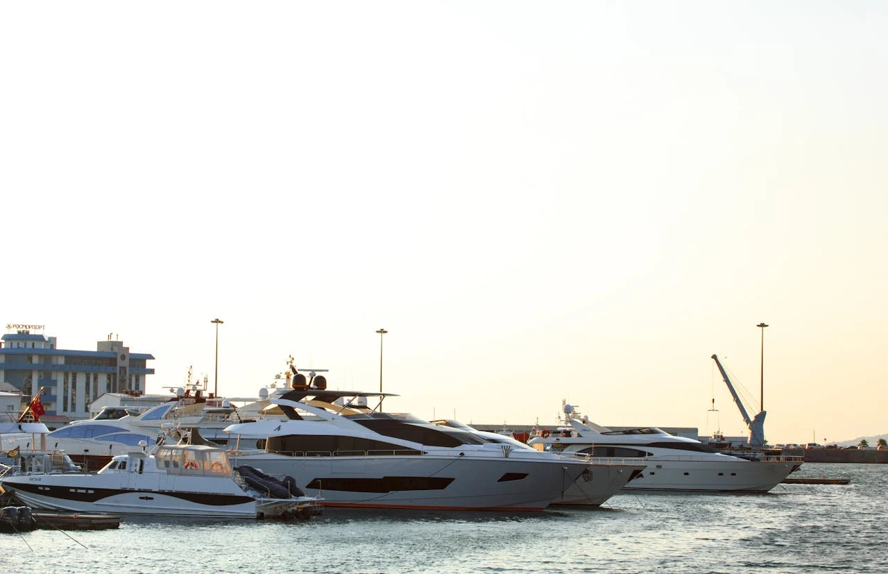 The boat is docked at the pier