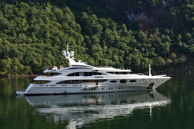 Yacht on the water