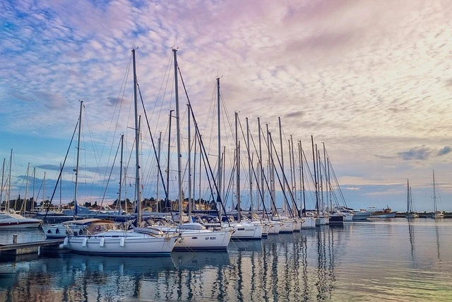 Yacht at the marina