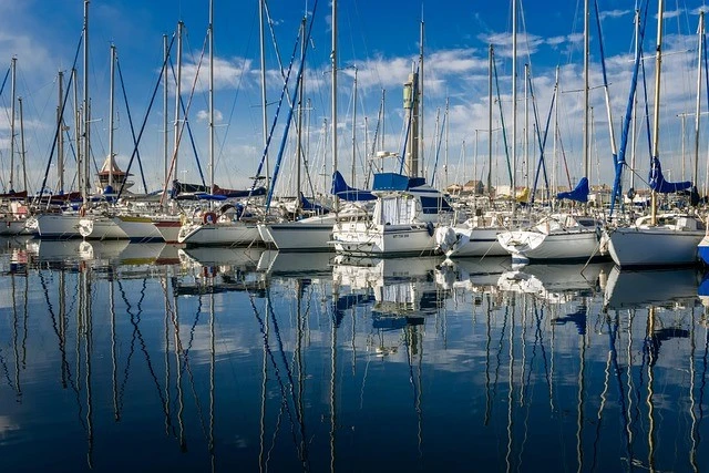 Yacht in the marina