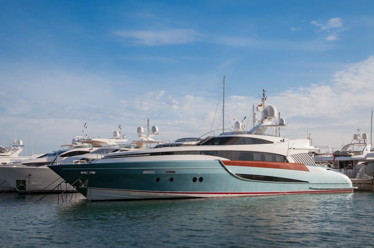 Yacht in the marina