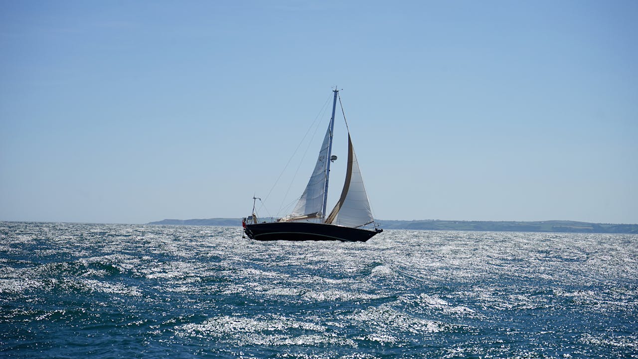 Sailboat on the sea