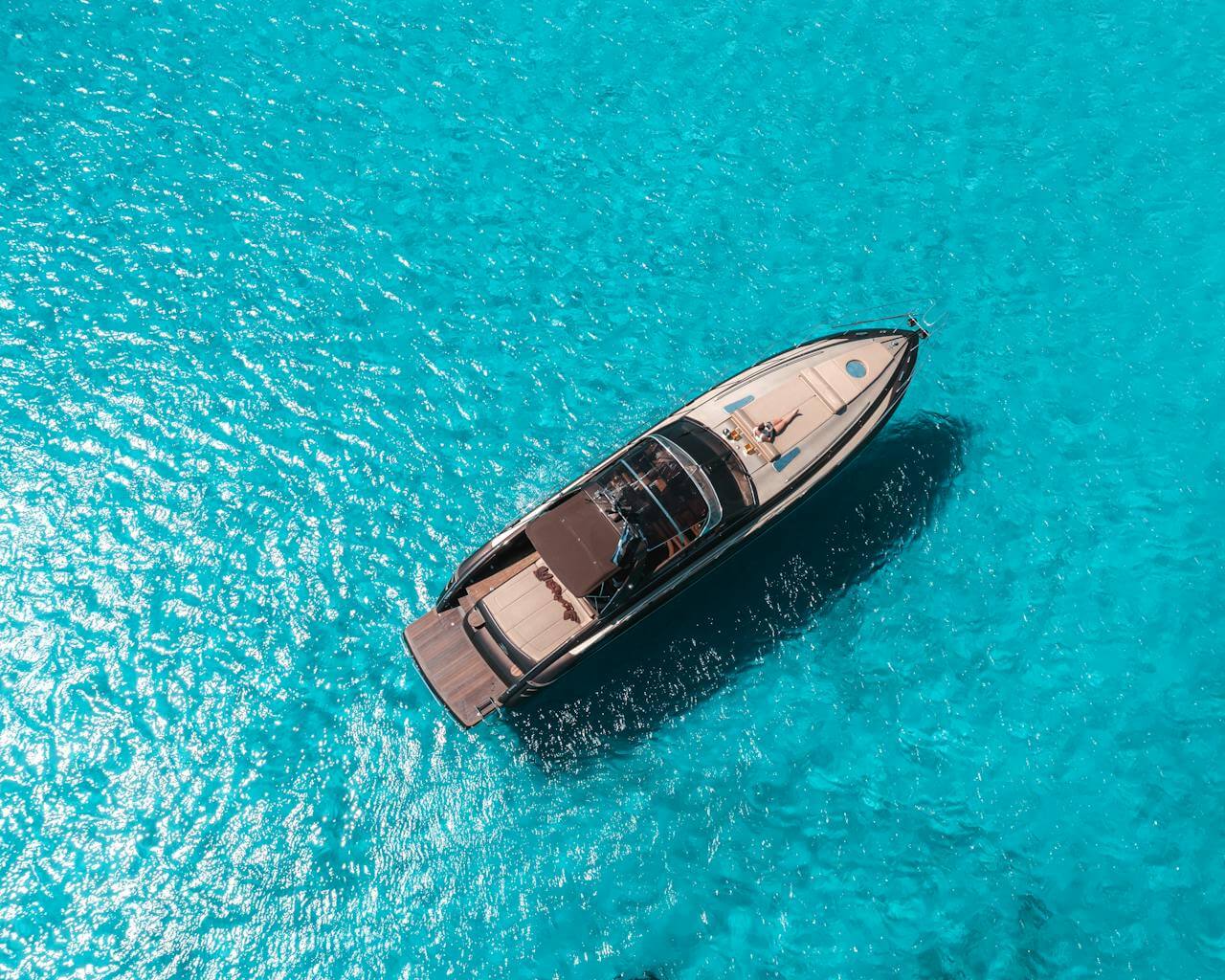 Yacht on the sea