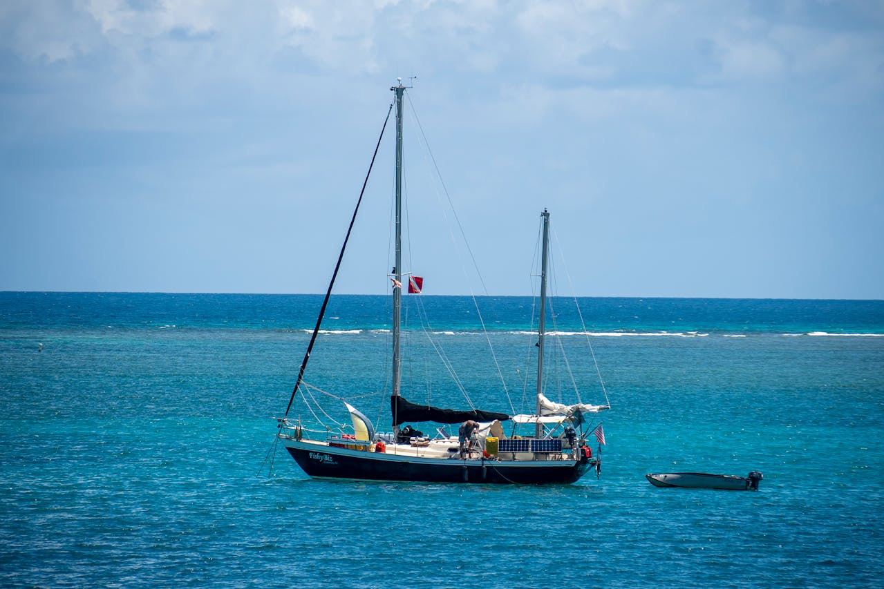 Sailboat on the sea