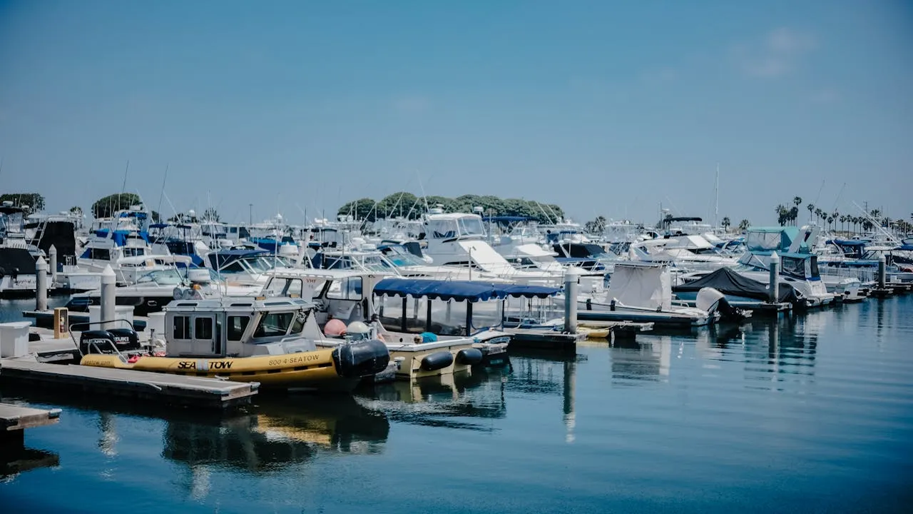 Yacht Moored at the Marina